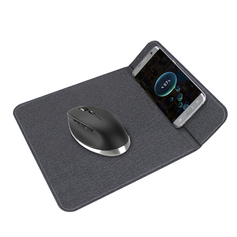 Сувенирная продукция Коврик для мышки с беспроводной зарядкой Gratto, черный Заказать
