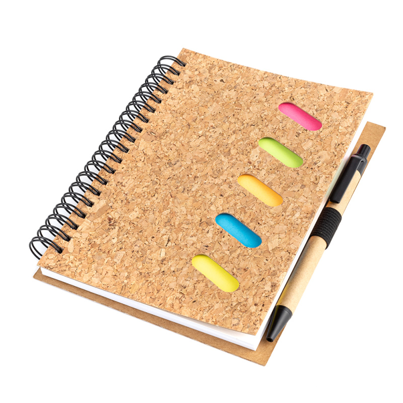 Сувенирная продукция Блокнот Гарольд со стикерами и шариковой ручкой, черный Заказать