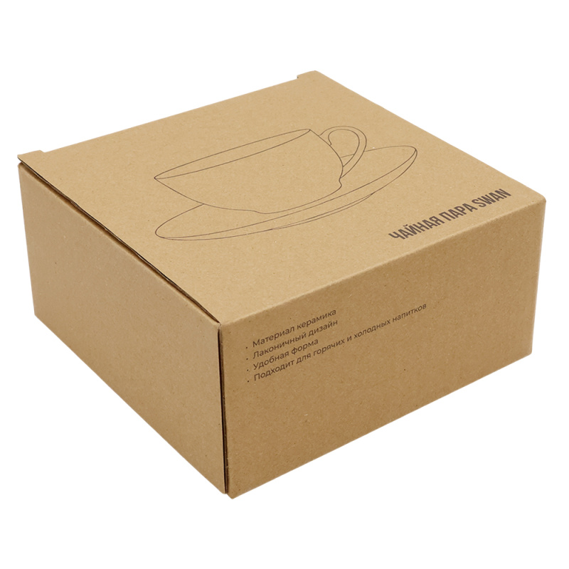 Сувенирная продукция Чайная пара Swan, белая Заказать