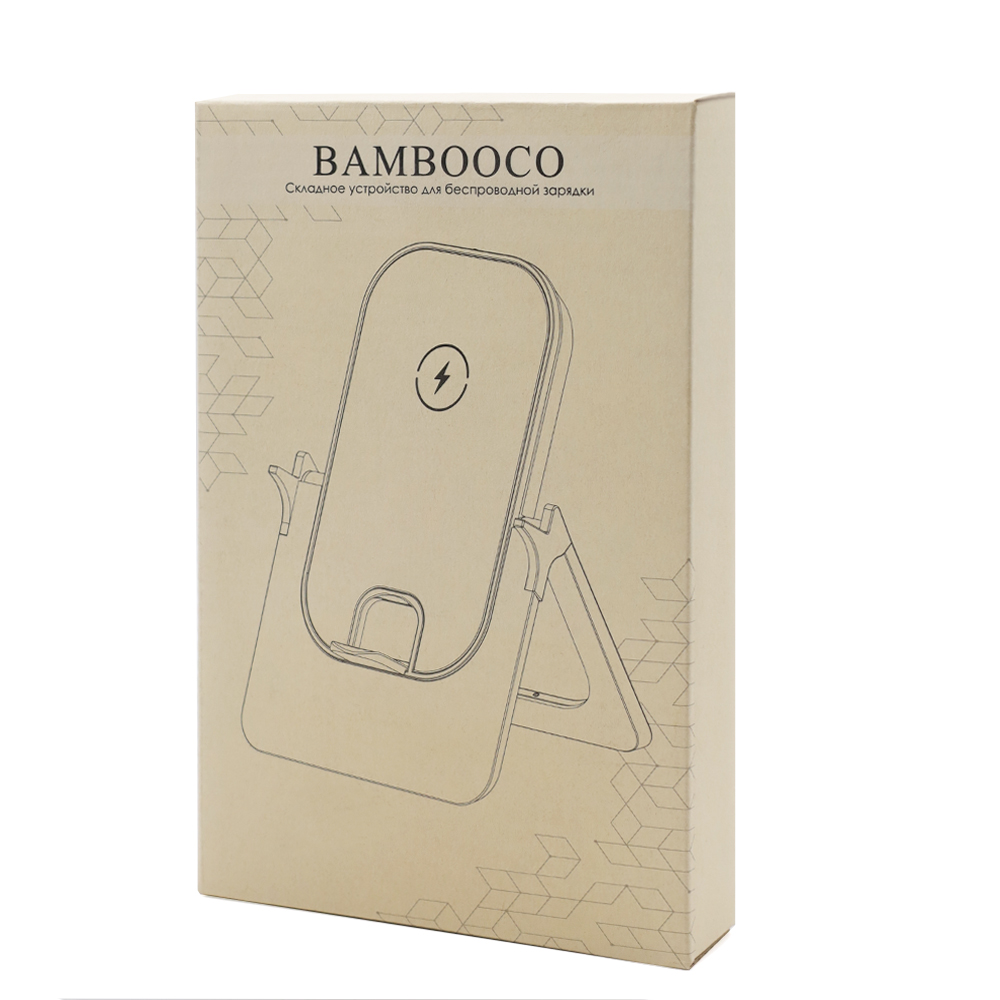 Сувенирная продукция Беспроводное зарядное устройство Bambooco 15W с бамбуковым Заказать